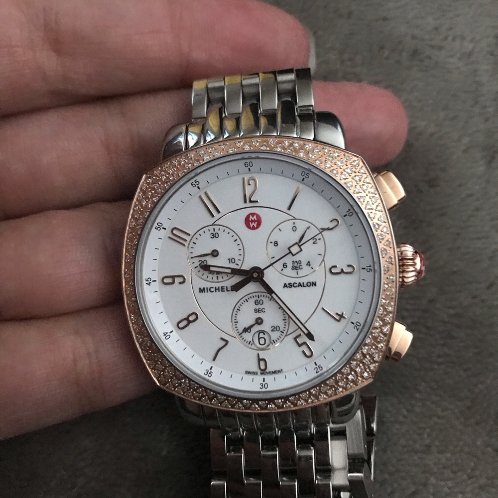 Michele Ascalon Diamond two-toned rose gold watch - Picture 1 of 8